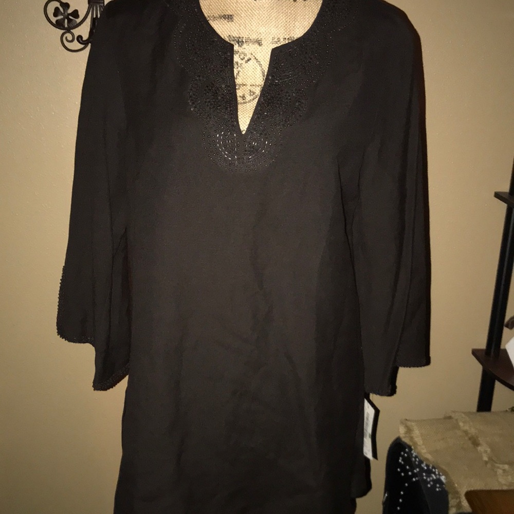 NWT Beautiful dark brown shirt